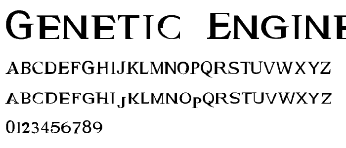Genetic Engine font